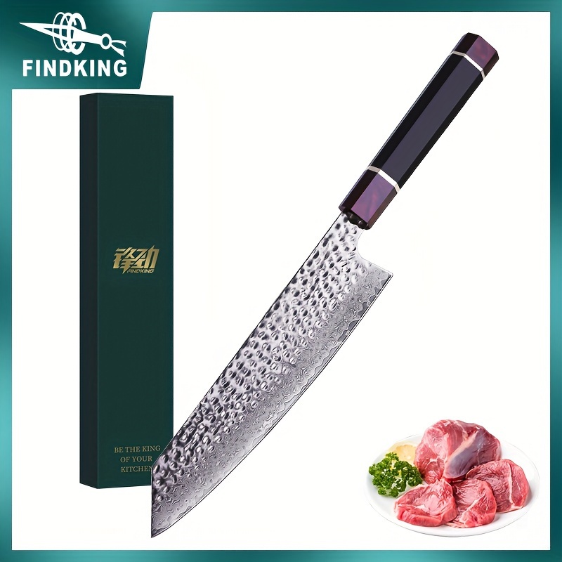 MASAMOTO VG Cuchillo japonés Santoku de 7 pulgadas (7.087 in) fabricado en  Japón, cuchillo de cocina profesional multiusos, hoja de acero inoxidable