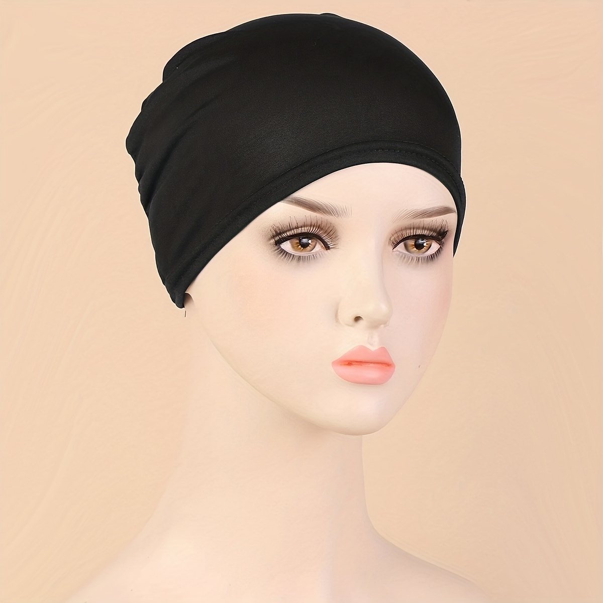 Breathable Mesh Elastic Inner Cap for Muslim Undercap Hijab with Ties Back  Islamic Under Scarf Jersey Bonnet Headwrap Fashion