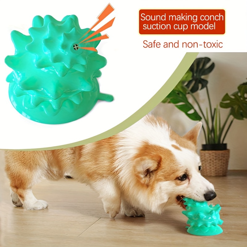 1pc Suction Cup Dog Toy Molar & Feeder & Vent Toy With Bell For Pet