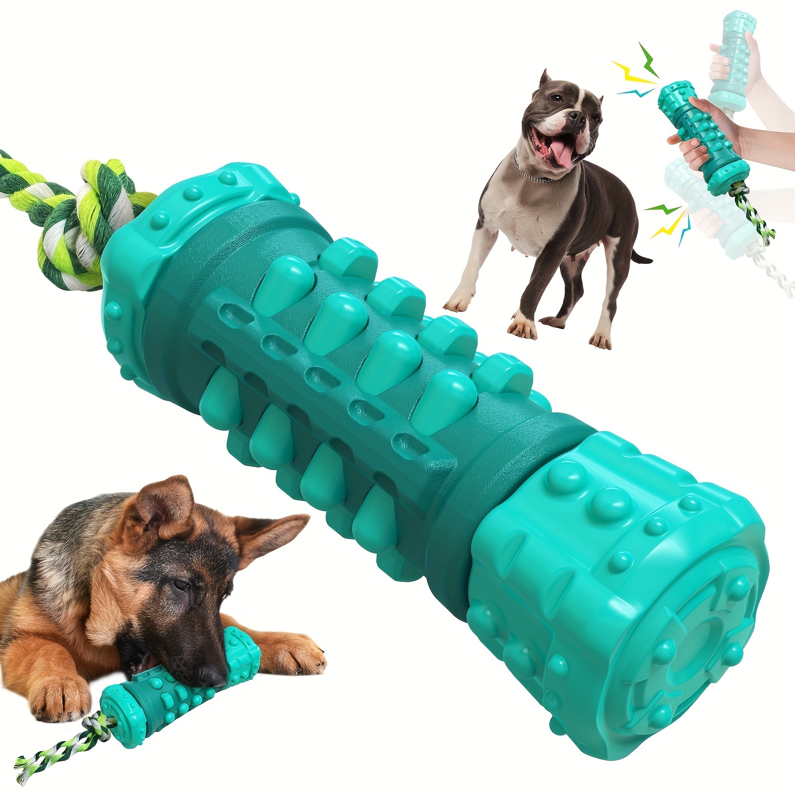 Pelota de fútbol para perros con correas, juguetes interactivos grandes de  8 pulgadas, juguetes interactivos para perros para tira y afloja, regalos