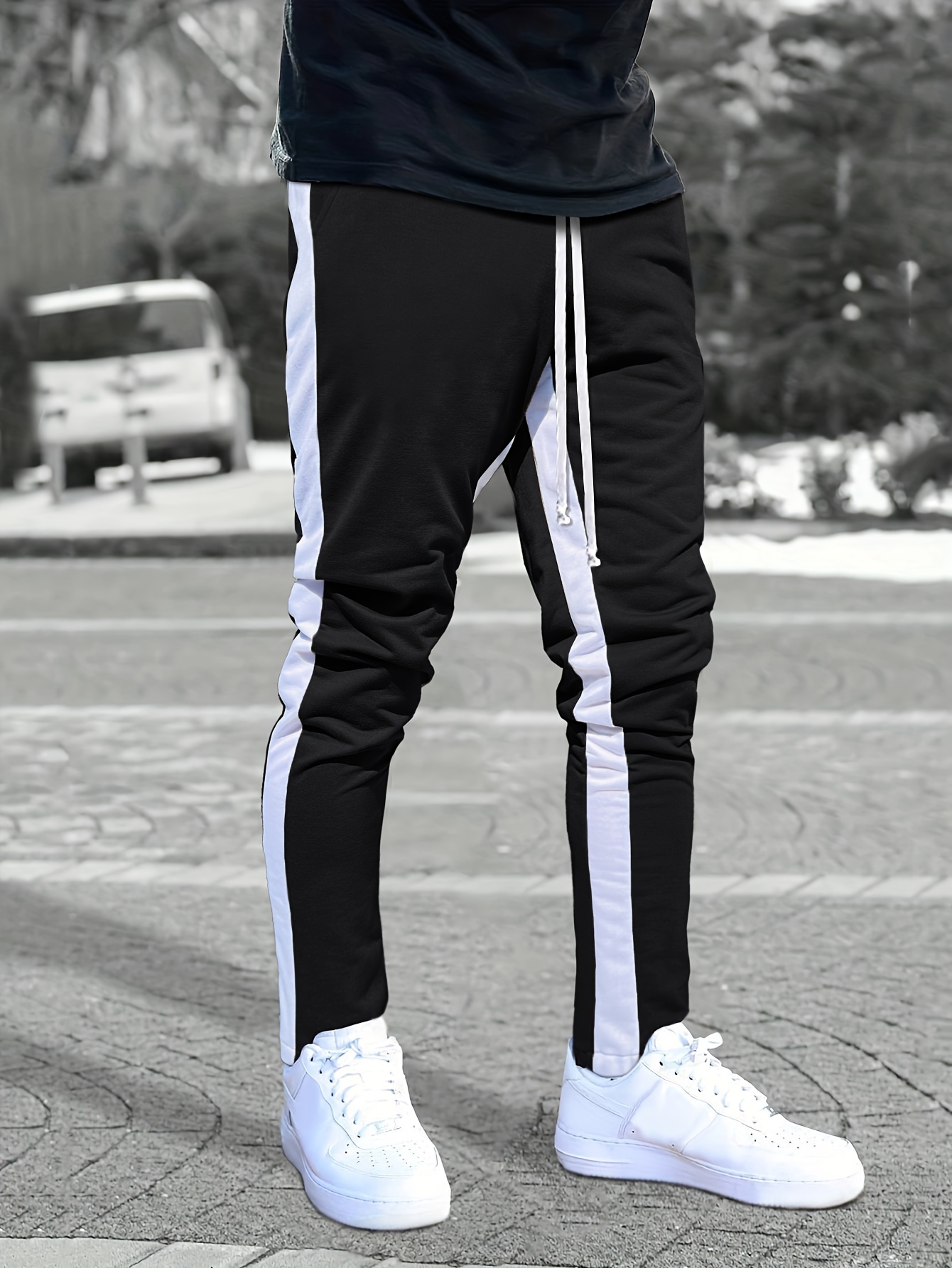 Sports Running Pants Women Loose Stripe Gym Sweatpants Breathable Outdoor  Fitness Jogging Workout Training Athletic Trousers