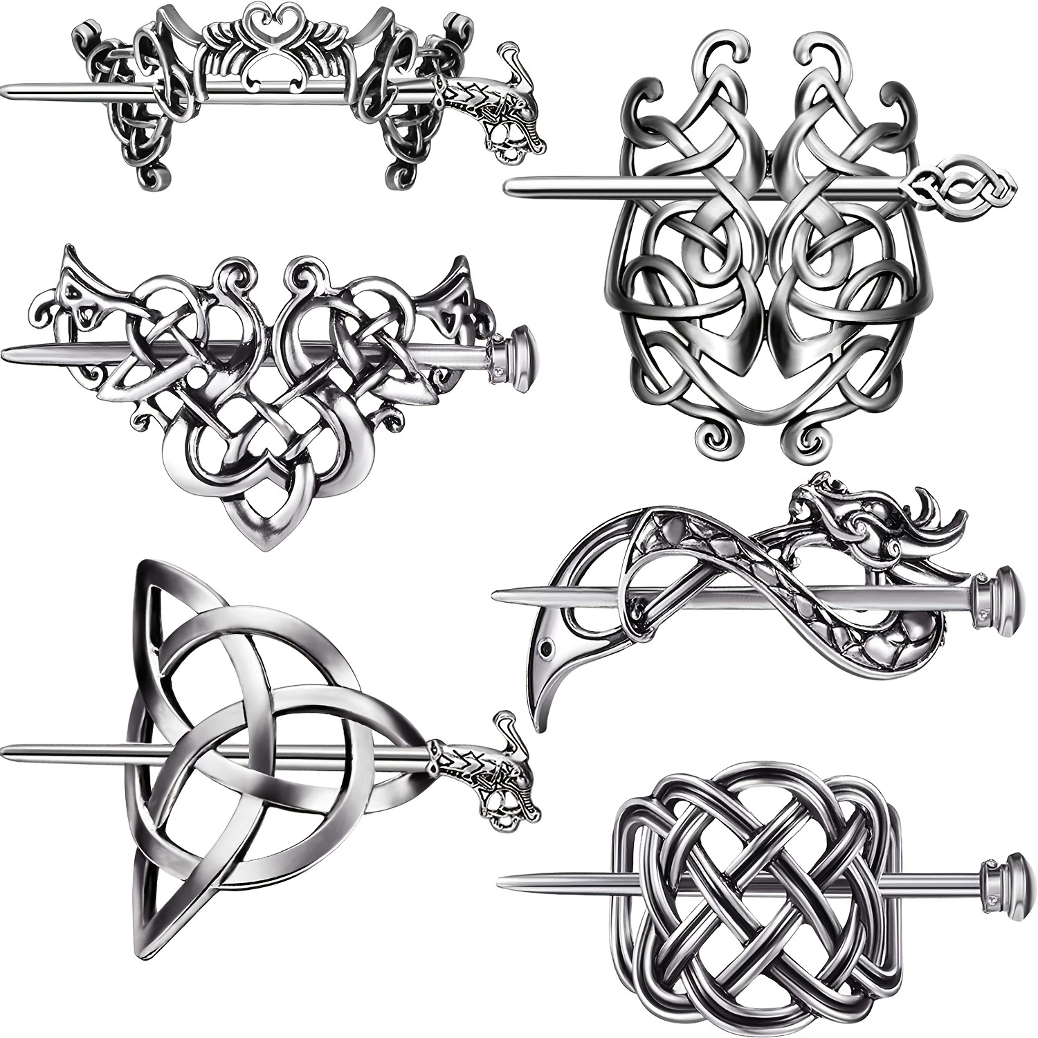 Viking Celtic Hair Clips Hairpin-Wiccan Tree of Life Hair Clip Men Hair  Sticks Hairpin for Long Hair Slide Irish Hair Accessories Celtic Knot Hair  Pin