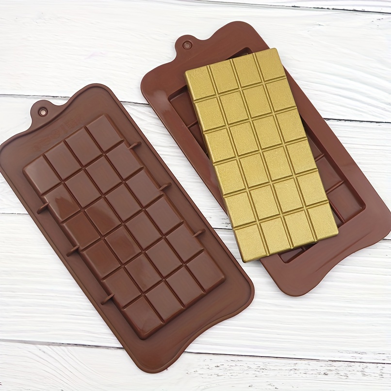 5pcs Chocolate Moulds, Chocolate Bar Heart Alphabet Cake Number Waffle  Silicone