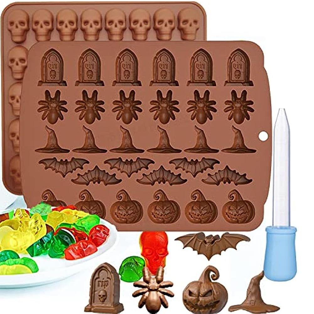 3D Poisonous Mushroom Silicone Mold Halloween Chocolate Fudge