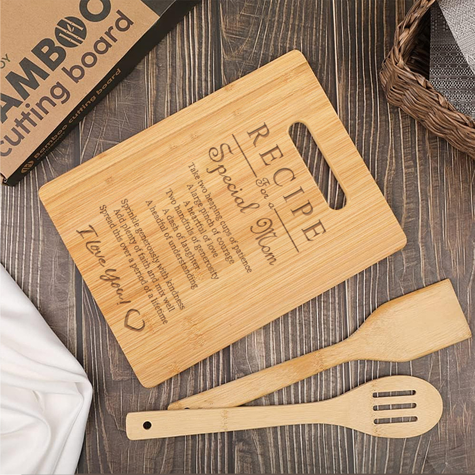 Recipe For A Special Mom, Gift For Mom, Personalized Cutting Board