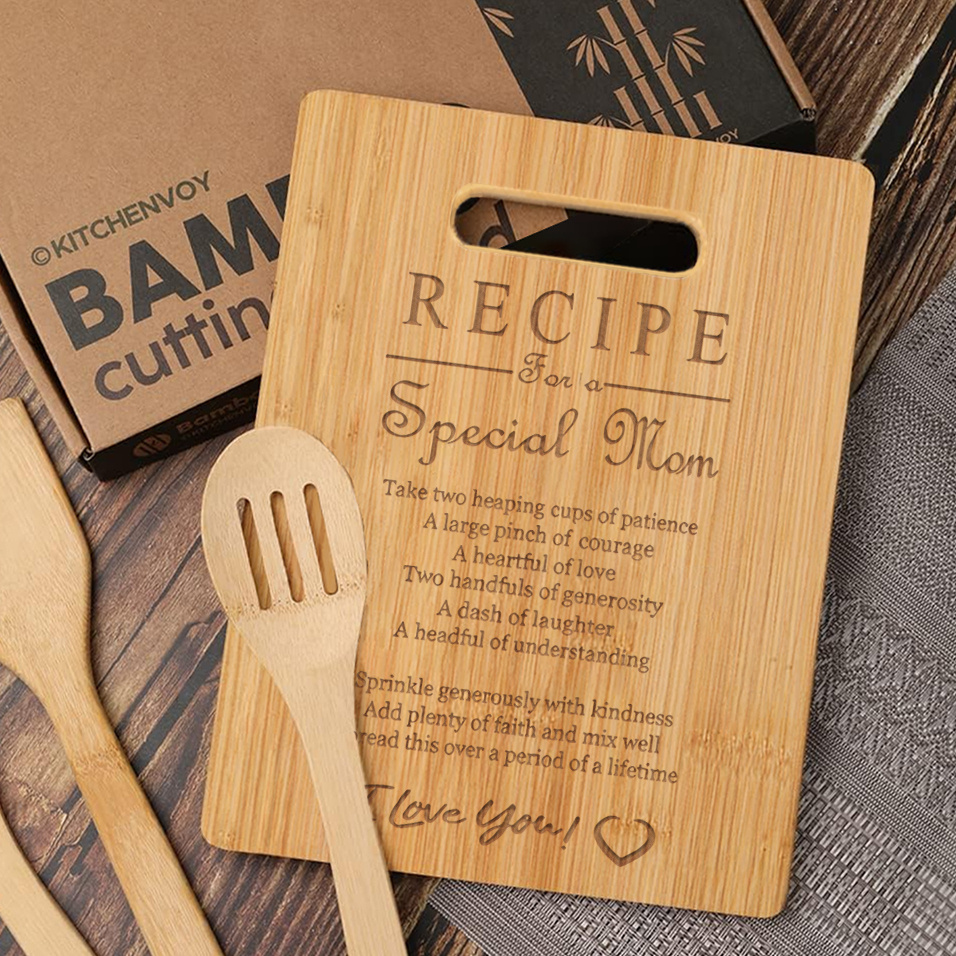 Recipe For A Special Mom, Gift For Mom, Personalized Cutting Board