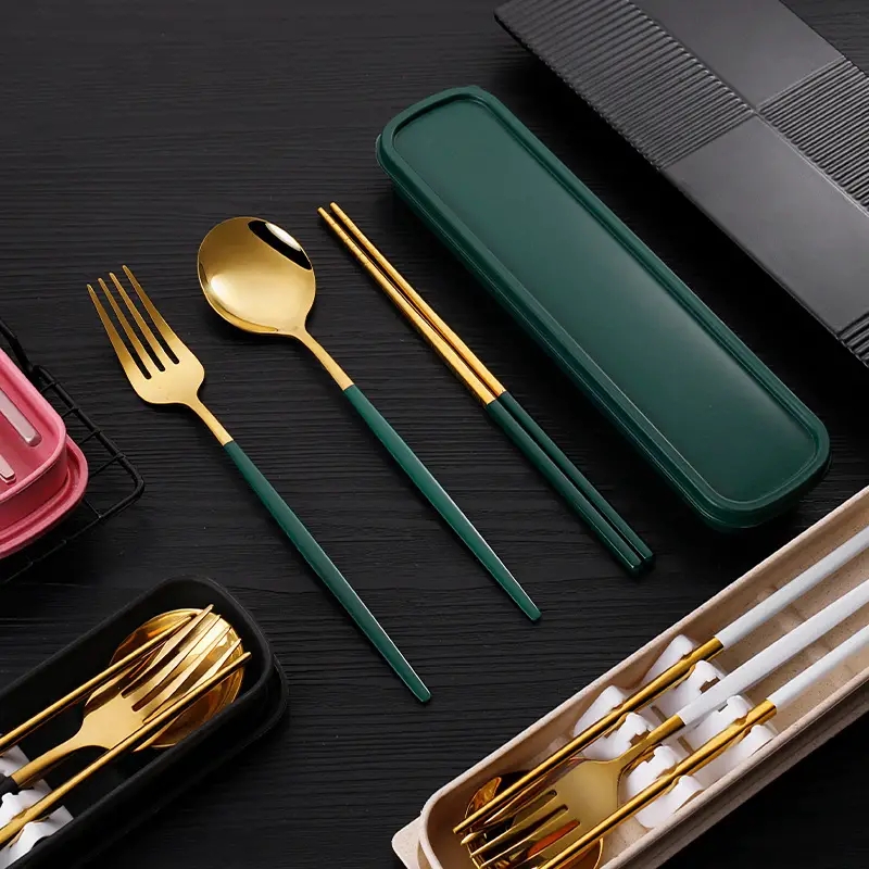 High-quality Korean Spoon and Chopsticks Set table Noble Classic