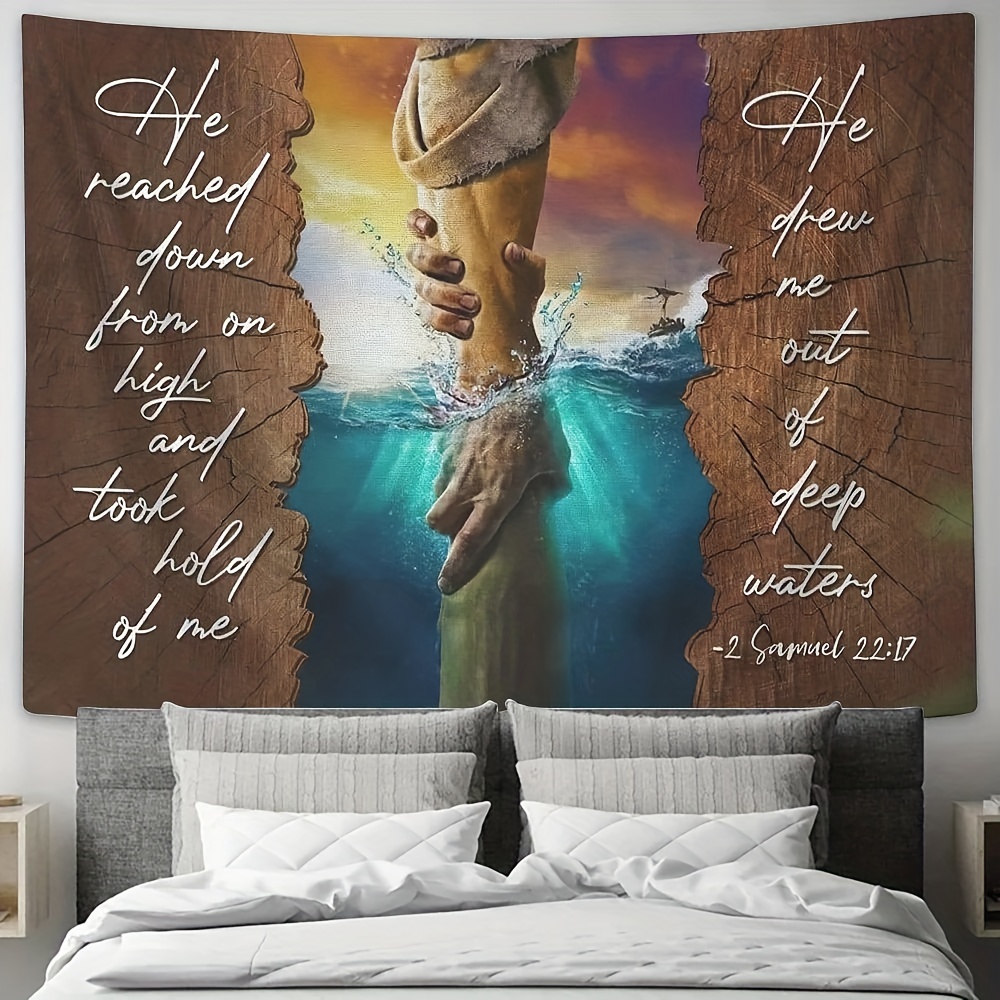 1pc Vinilo Pared Pegatina Pared Cita Religiosa Cristiana - Temu