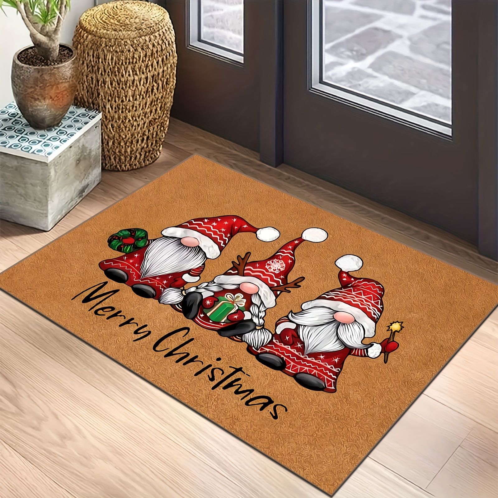 Christmas Faceless Gnome Kitchen Runner Rug Non Slip Rugs - Temu