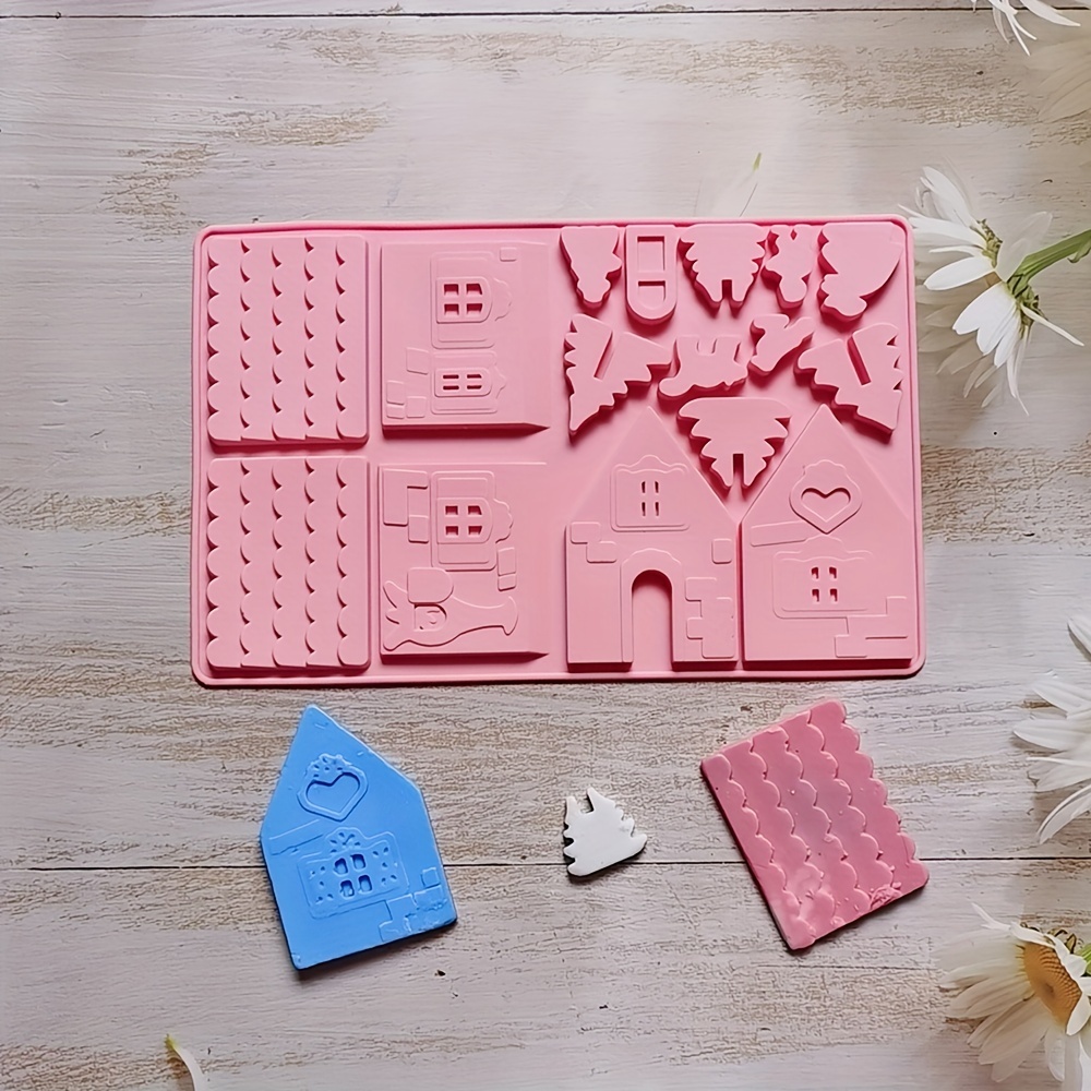 Building Block Puzzle Mold DIY Block Ice Cube Tray Cake Decorating Mold 1pc  Set