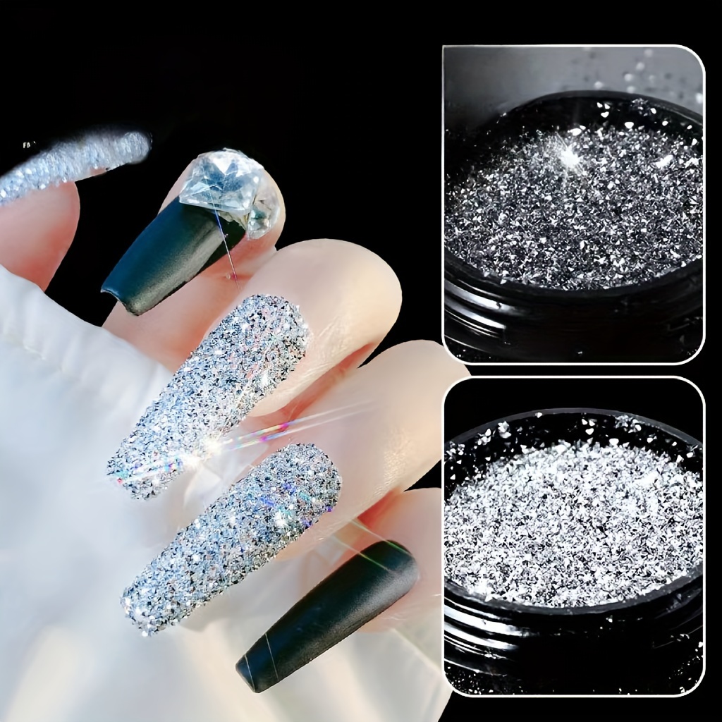 6 Colors Iridescent Micro Rhinestones And Pixie Crystals For - Temu