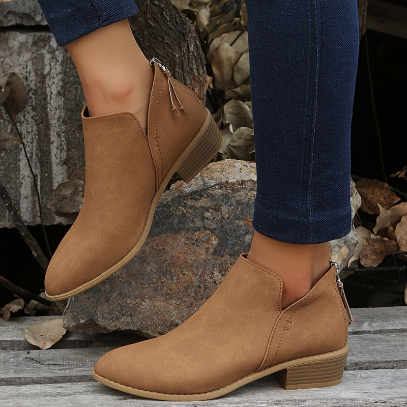 Womens low deals heeled booties