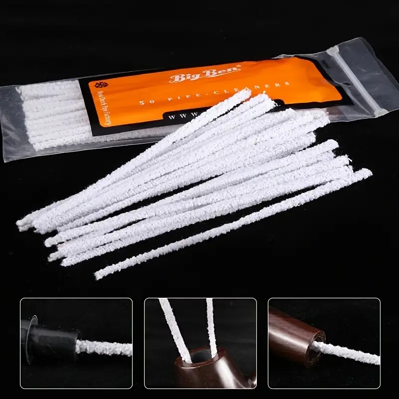  Pipe Cleaners Kit - (100 Pipe Cleaner, 10 Pipe Screens, 1 Pipe  Tamper - Reamer, 1 Wind Cap) - Long White Pipe Cleaners for Pipe Smoking - Tobacco  Pipe Cleaning Kit