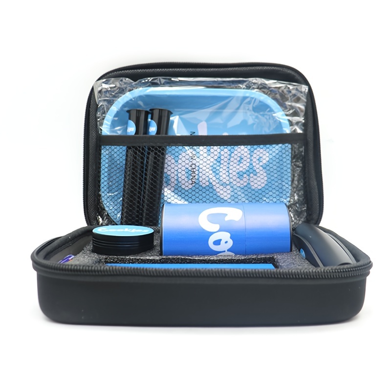 8.86 inches Metal Herb Grinder Rolling Tray Set, Bring a suitcase Premium  Grinder, Blue: Home & Kitchen 
