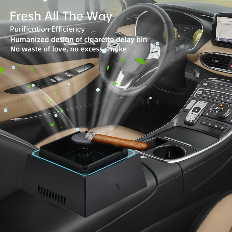Car Ashtray Automatic Smoking Car Interiors Multi Function Ashtray with  Cover - China Ashtray, Car