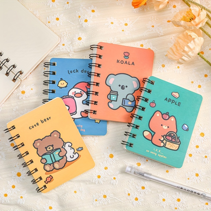 Kawaii Notebook Flower Cover Simple Loose leaf Book Diary - Temu