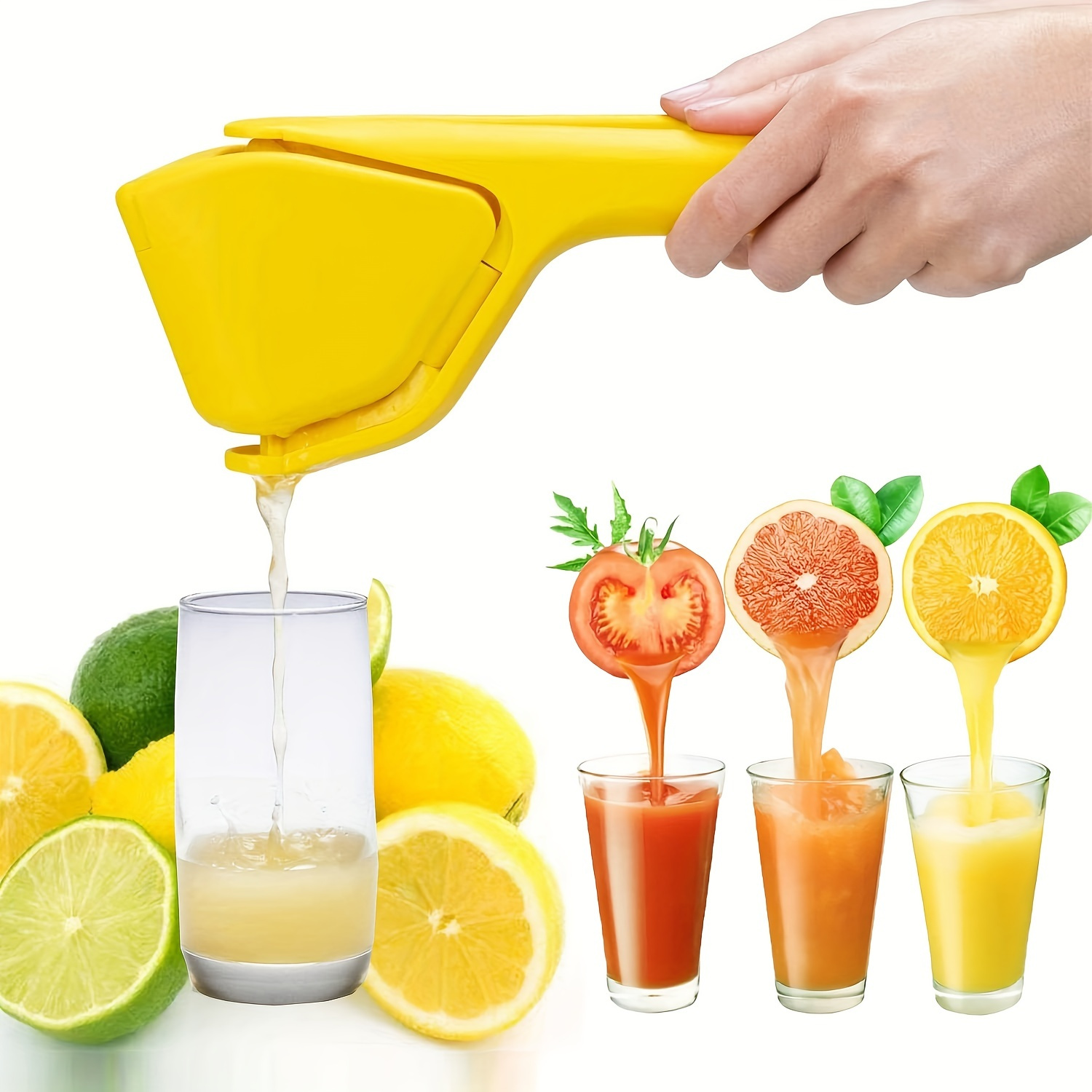 JAMOR Manual Juicer,Lemon Juicer,Small Citrus Juicer,Manual Rotary