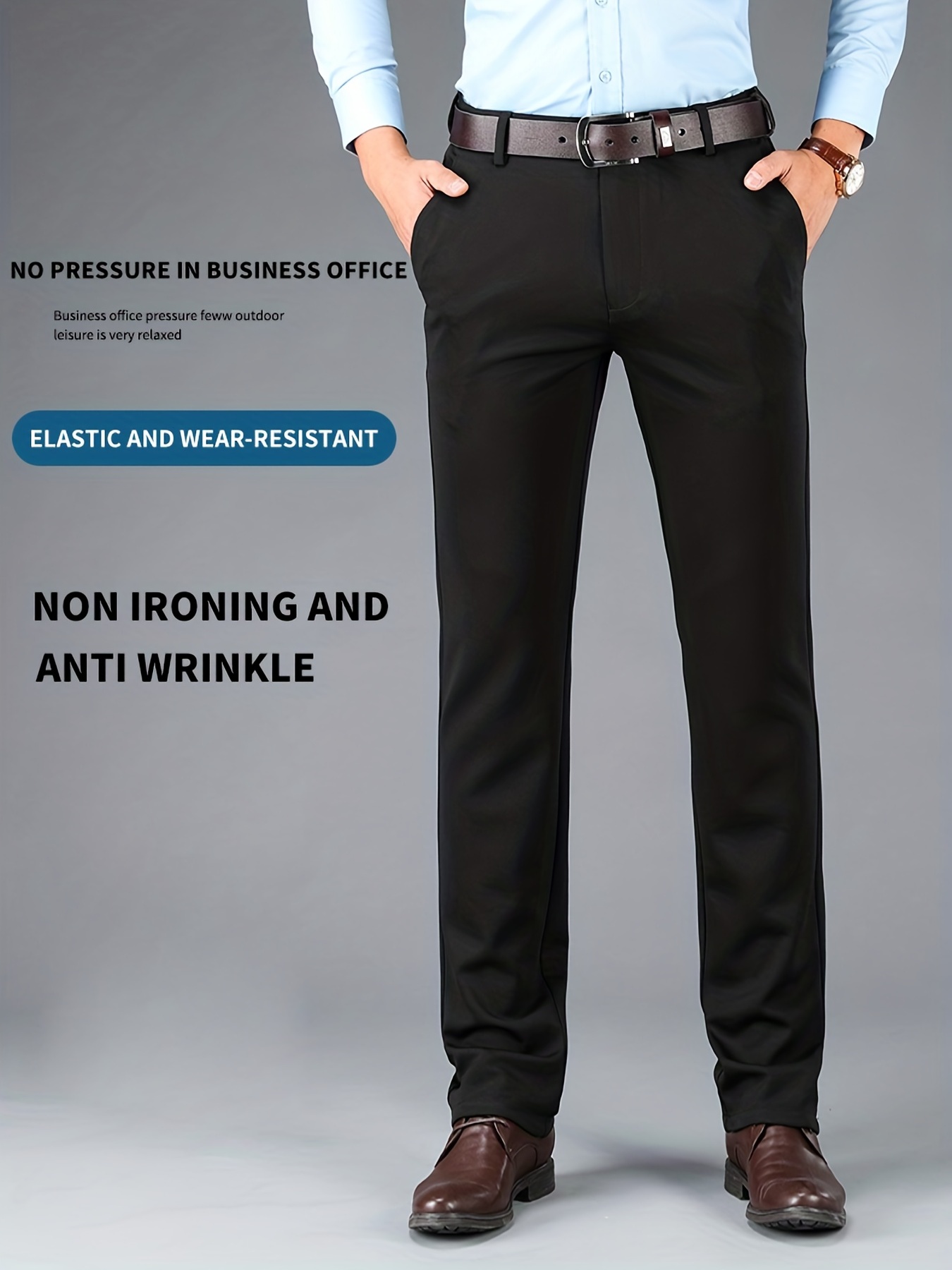 Buy VISHAL MEGA MART BLACKTIE Men Solid Black Formal Trousers at Amazon.in-seedfund.vn
