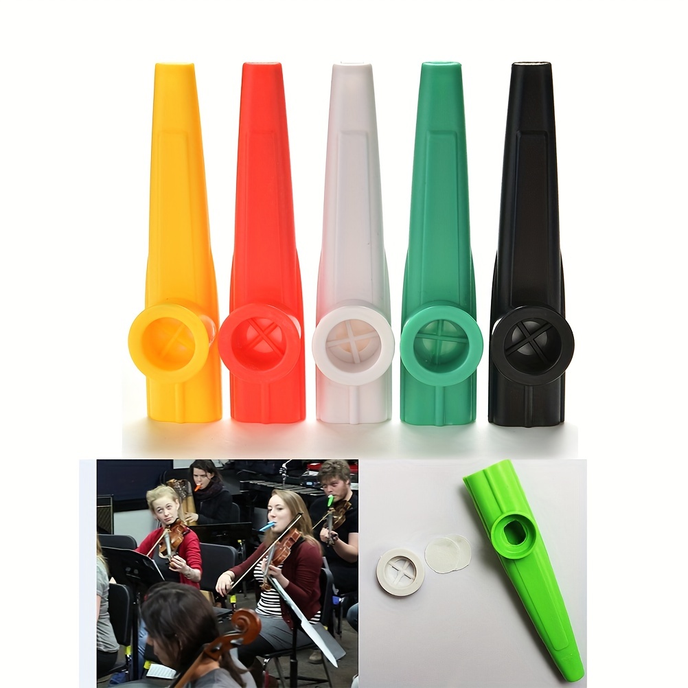 24 pièces en plastique Kazoos 8 Instrument de musique Kazoo coloré