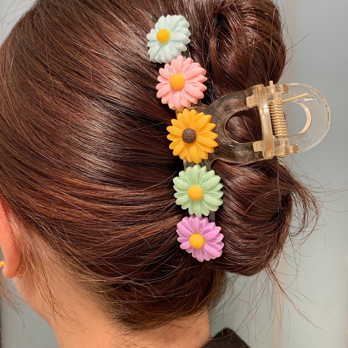 Pinza de pelo de flores, 7 pinzas de pelo de flores hawaianas, pinzas de  garra grandes para cabello grueso, pinza de pelo linda, pinza de pelo  Plumaria, pinzas de pelo de sujeción