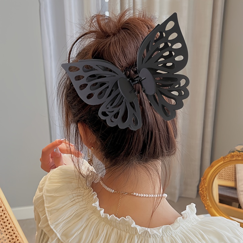 4 PACK Metal Big Gold Butterfly Hair Clips Clamp Tassel Nonslip Claw Hair  Accessories for Women Girls for Thinner Thick Styling Fashion Hair Supplies