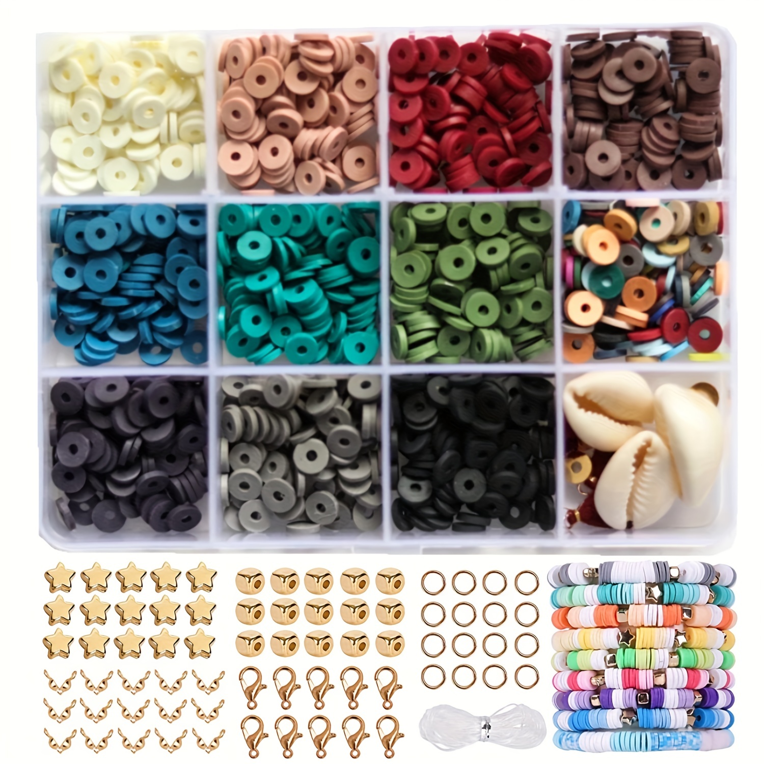28800pcs 144 Colors Polymer Clay Heishi Beads, Charm Necklace Bracelet  Making Kit, Perfect Gifts Jewelry Making Supplies