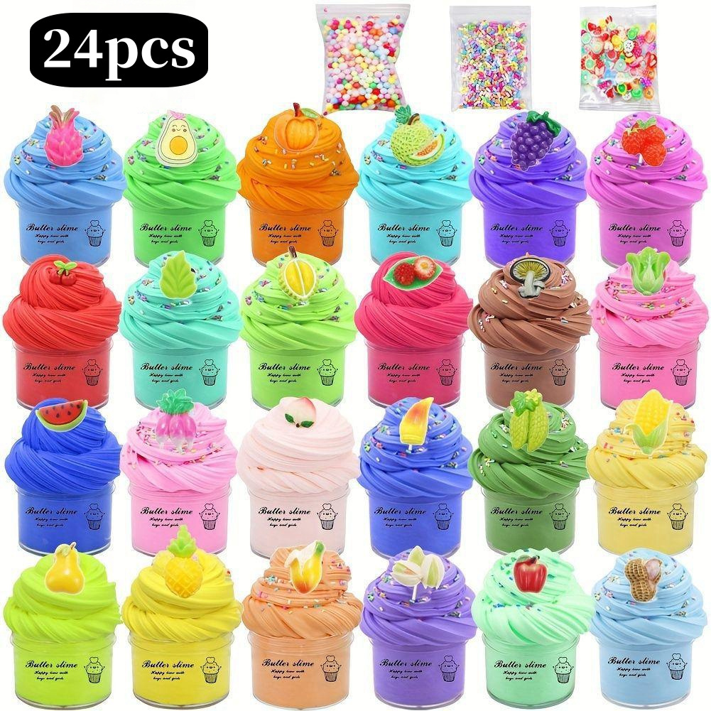 Kids Modeling Clay Toys Slime for Kids Party Favor Resin Light Clay Toy Soft and Non-sticky Putty Toy Stress Relief Slime Toys Cute Marine Patterns