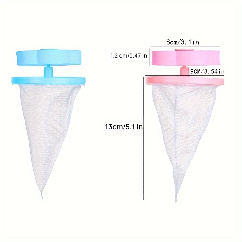 1pc/2pcs Washing Machine Lint Catcher - Filter Mesh Bag Clean Ball Bag,  Dirty Fiber Collector, Filter Laundry Ball Tray