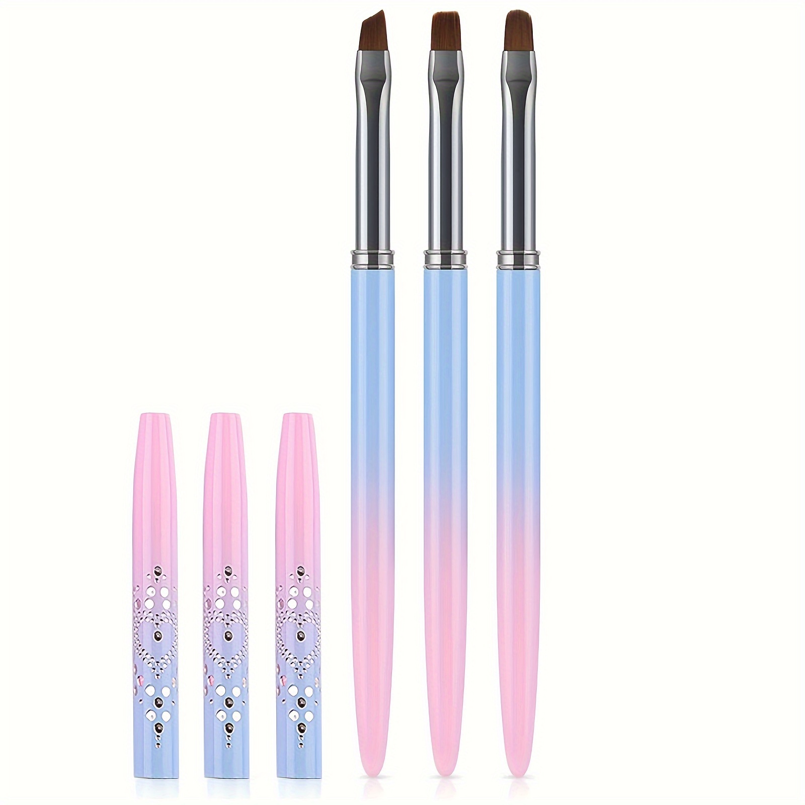 Nail Art Brush Cleaner Cup Immersion Brush Cleaning Bottle Nail Wash Pen  Holder Nail Brush Cleaning Cup with Multiple Size Slots.