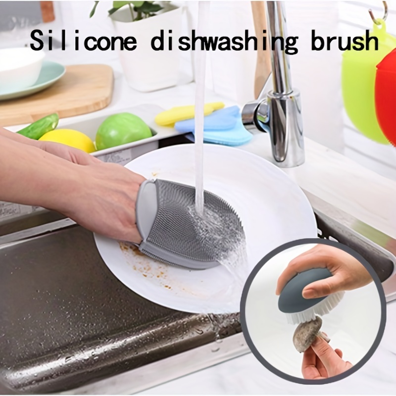 Multifunctional Fruit and Vegetable Brush Potato Planer Cleaning Scrub  Insulation Pad Creative Home Utensil Kitchen Tool Fruit Vegetable Kitchen  Gadgets Excellent Quality Cooking Tools