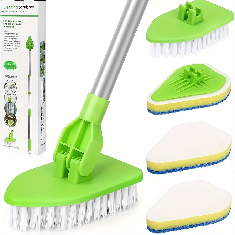 Multifunctional Wooden Handle Crevices Cleaning Brushes Tile Joints  Scrubber Flexible Long Gap Cleaning Brush Nylon Bristles PP