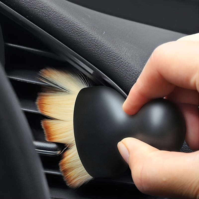 Cepillo suave para barrer el polvo del interior del automóvil, juego de  cepillos para detalles de automóvil para interior y exterior, cepillo de