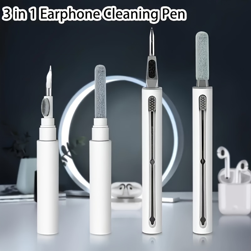 Bolígrafo de limpieza de auriculares Bluetooth para Airpods Pro 3 2 1,  estuche de auriculares duradero, Kit de limpiador, bolígrafo de cepillo  limpio para Xiaomi Airdots 3Pro