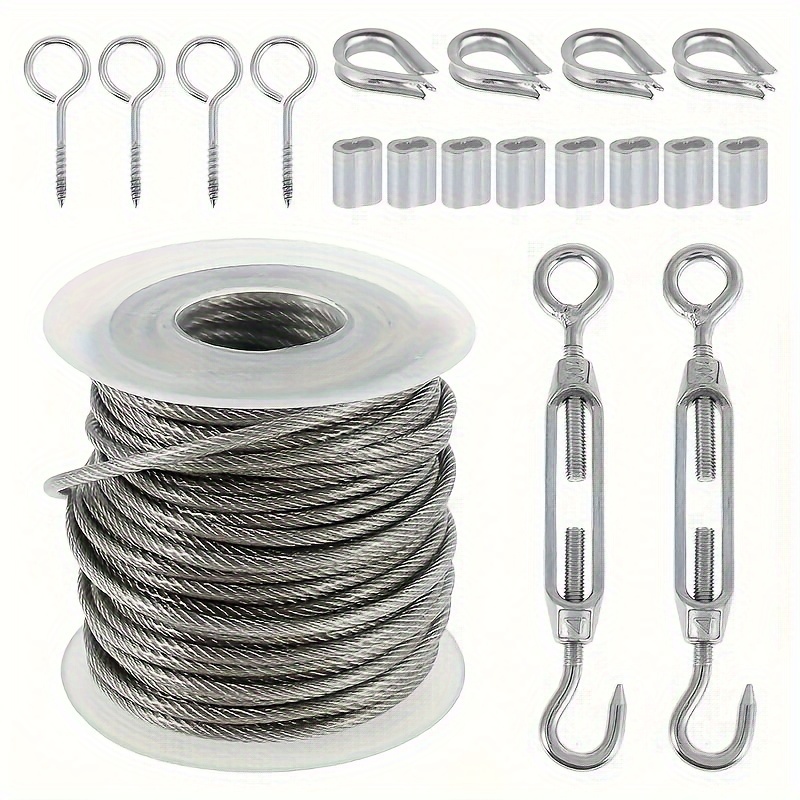 Stainless Steel Wire Cord 1 Roll Steel Gold Color Wires Rope Jewelry Making  Kit