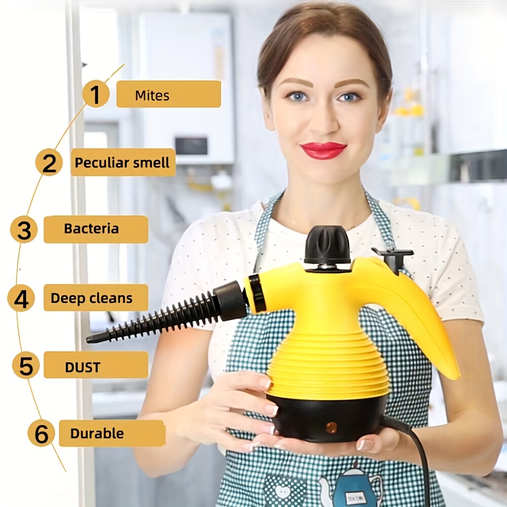 Steam Cleaner 2500W High Pressure Handheld Steamer for Cleaning Portable Steam  Cleaner for Home Use High-Temperature Steamer Cleaner for Car Detailing,  Kitchen, Bathroom, Grout and Tile 