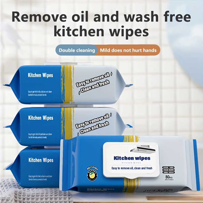 80pcs Wet Wipes for Car Auto Wipes for Cleaning Interior