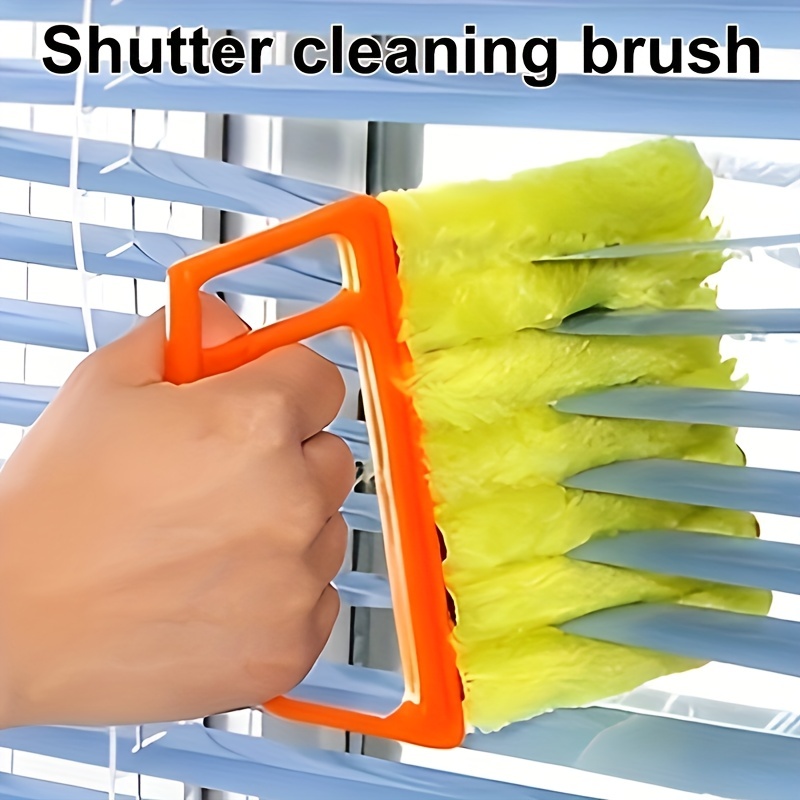 Handheld Mini Blind Cleaner Blinds Curtain Brush Duster Orange Removable  Hot