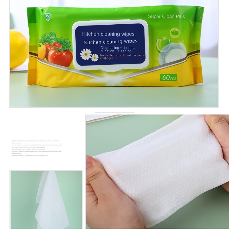 Bag Kitchen Cleaning Wipes, Disposable Degreasing Wipes, Cleaning