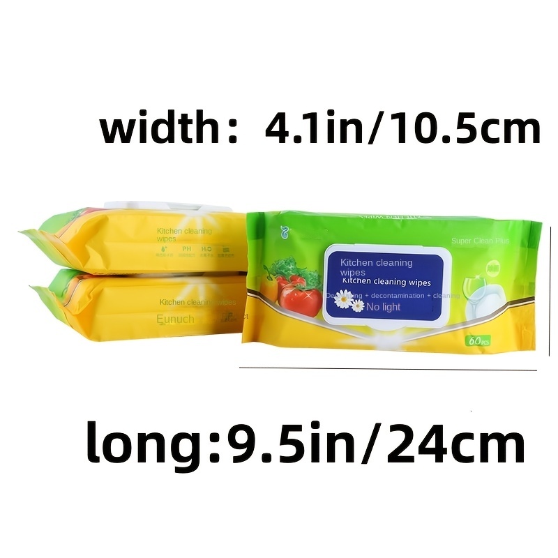 Bag Kitchen Cleaning Wipes, Disposable Degreasing Wipes, Cleaning