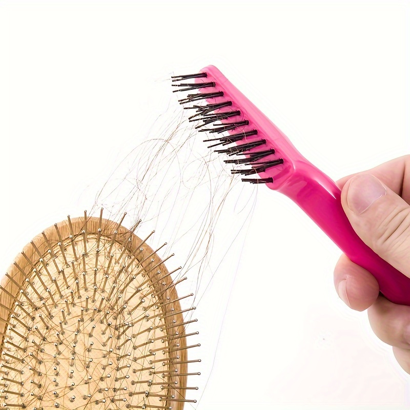 Cleaning Brush For Hair Combs - Plastic Handle For Easy Removal Of Dirt And  Dust - Embedded Beauty Tool For Cleaning And Maintenance - Temu