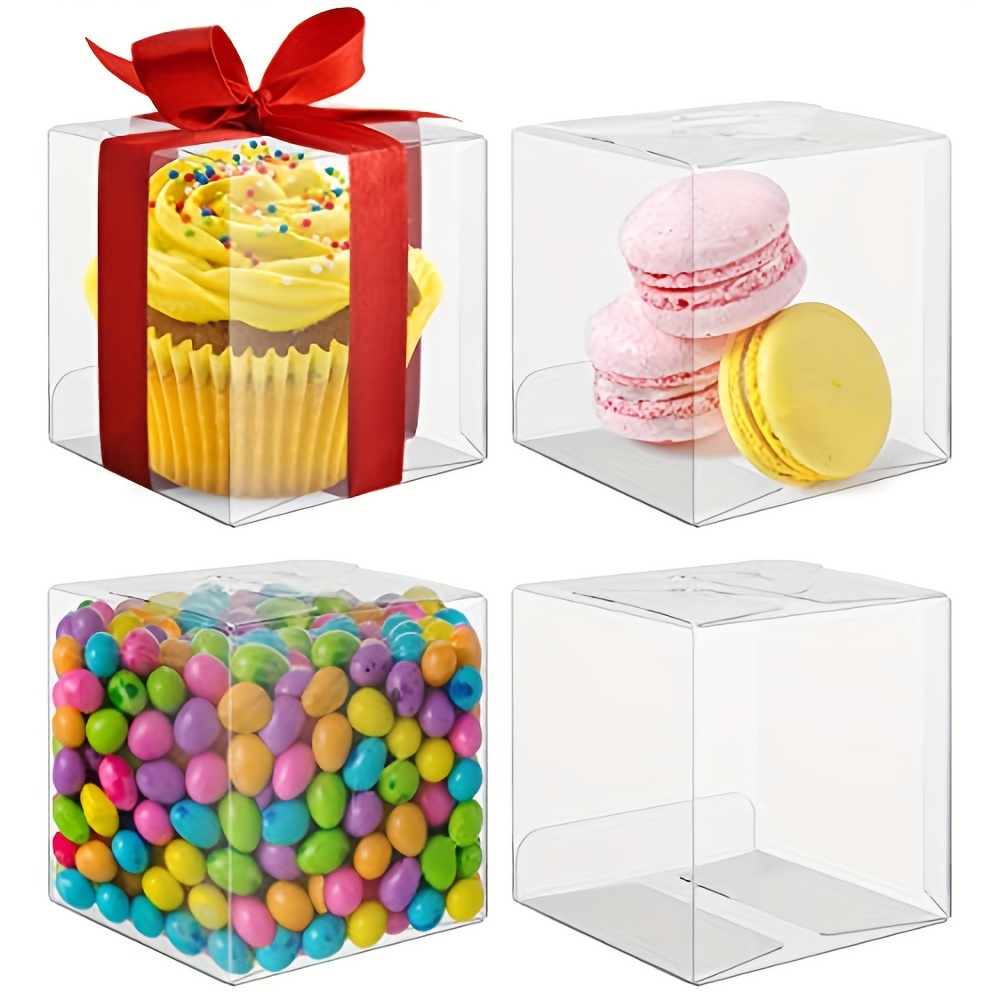 Transparent Box Candy Cube  Clear Boxes Candy Apples