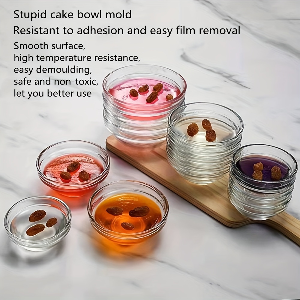 Small Glass Bowls 190ml Glass Desserts Cups Heat Resistant Prep Bowls Ice  Cream Pudding Container for Kitchen Buffet Serving - AliExpress