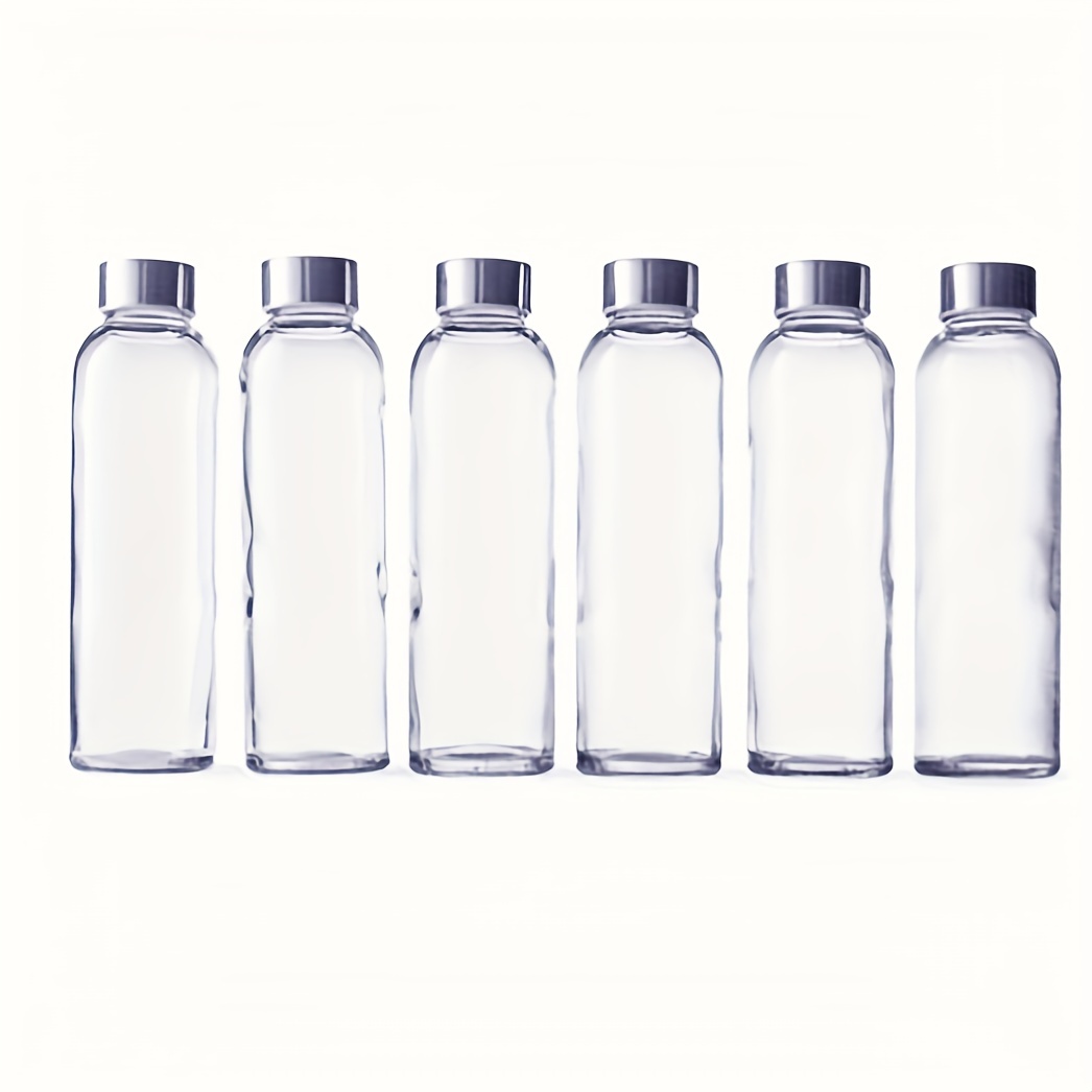Frascos de muestra 20pcs Botellas de vidrio transparente con tapas de  aluminio Tarros Botella pequeña 0.2 fl oz