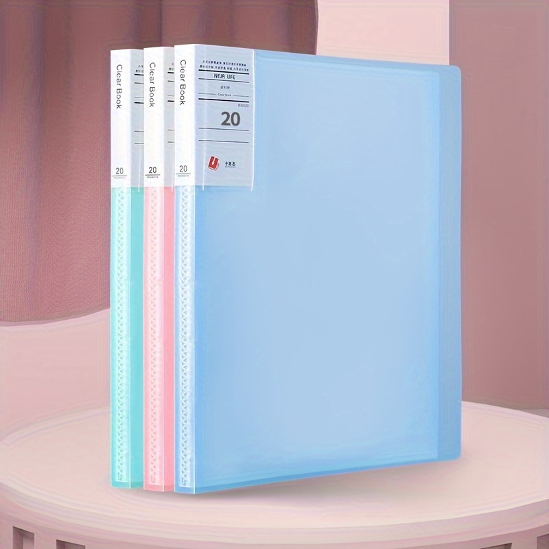 Binder With Plastic Sleeves 10/20/30/40 Pages Art Portfolio Presentati –  Card collections store