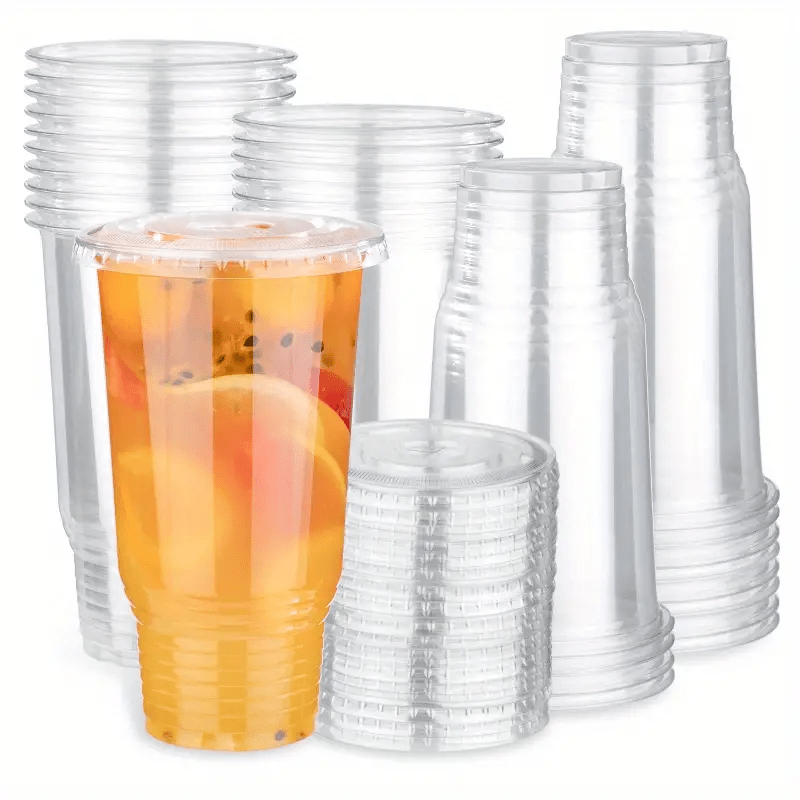 US Acrylic Cafe Plastic Reusable Tumblers (Set of 12) 32-Ounce Iced-Tea Cups in Grey | Value Set of Restaurant Style Drinking Glasses, Stackable