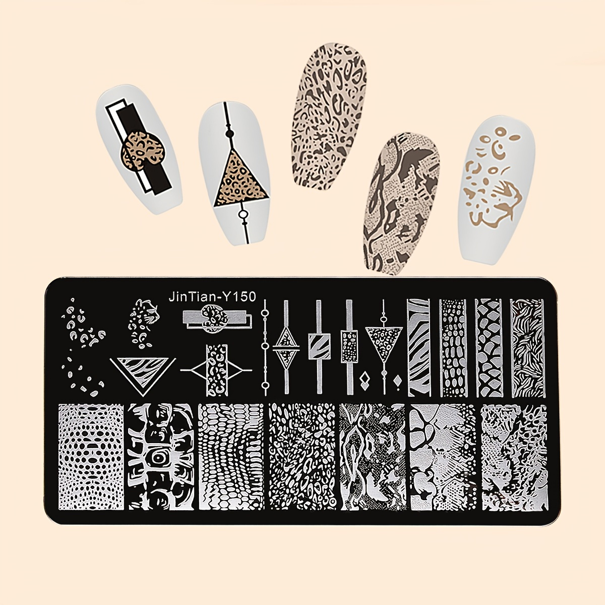 Nail Stamping Board Set, Silicone Nail Brush, Polishing Transfer Template,  Nail Tool DIY Template