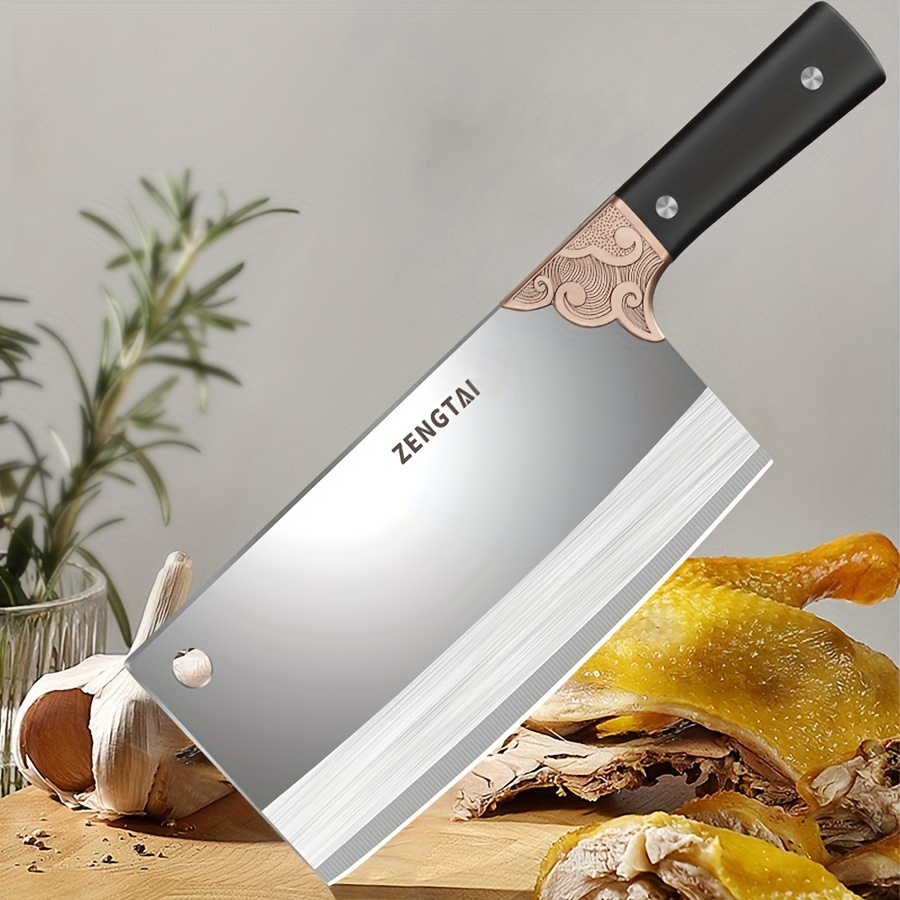 Professional Stainless Steel Meat Cleaver Knife Thicken - Temu