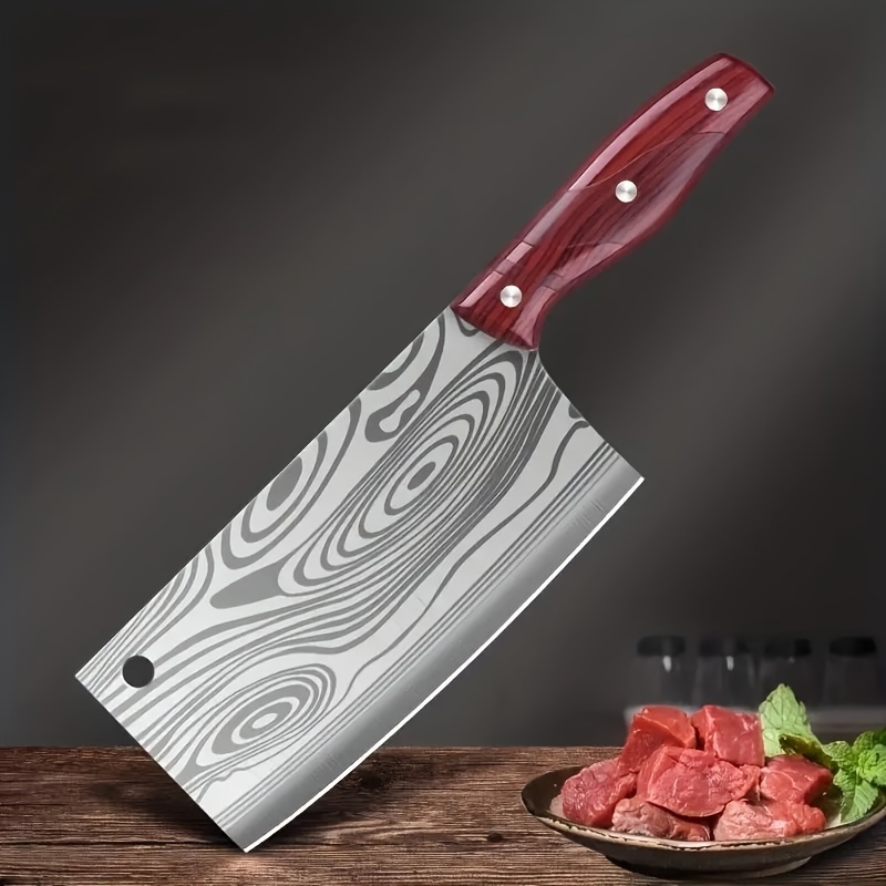 2 x 6-inch Meat Cleaver Knife Stainless Steel Professional Butcher Chopper  Handle