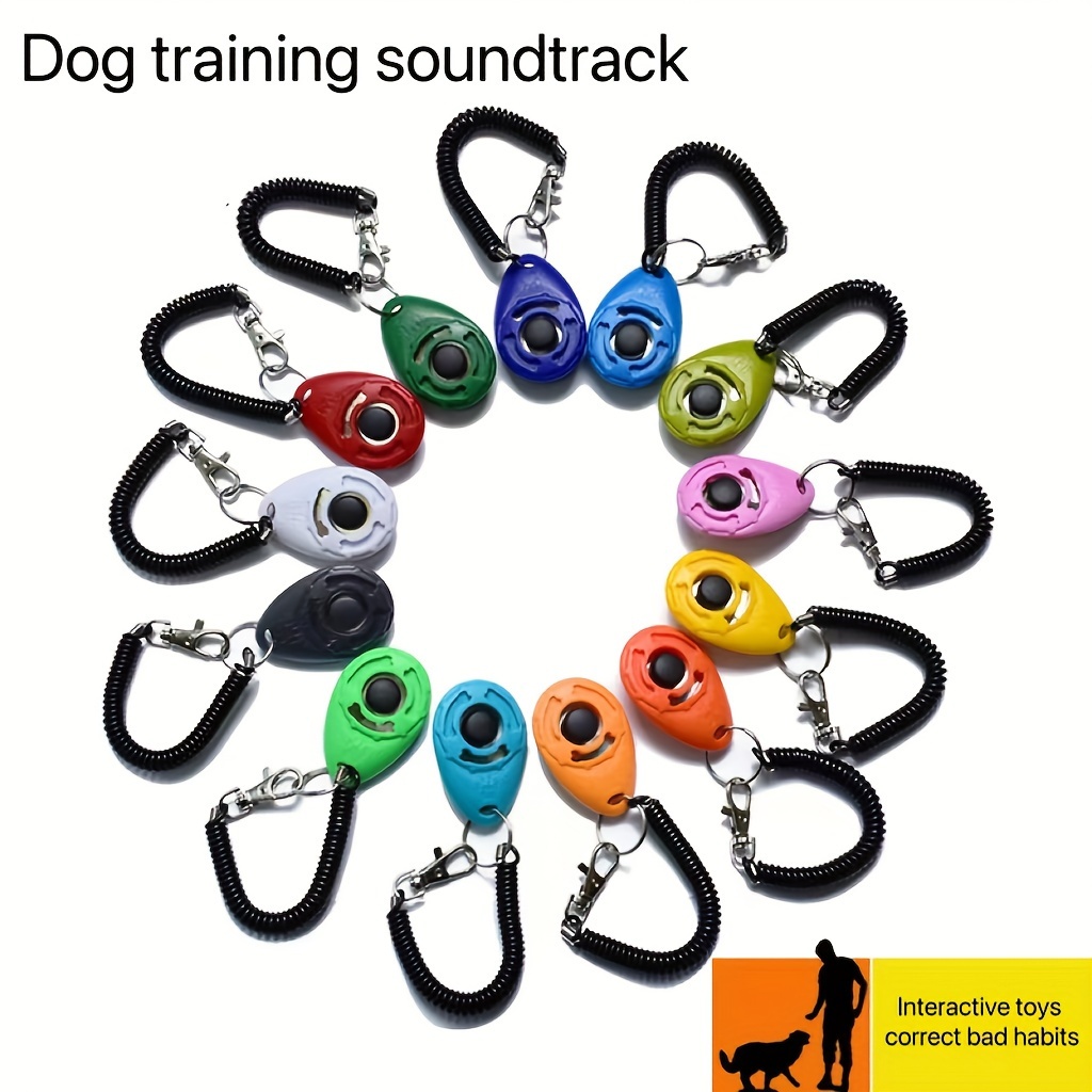 4Pcs Dog Training Set Pet Training Clicker with Whistles, Dog Training  Whistle Ultrasonic Professional Dog Whistles with Lanyard - Barking Control