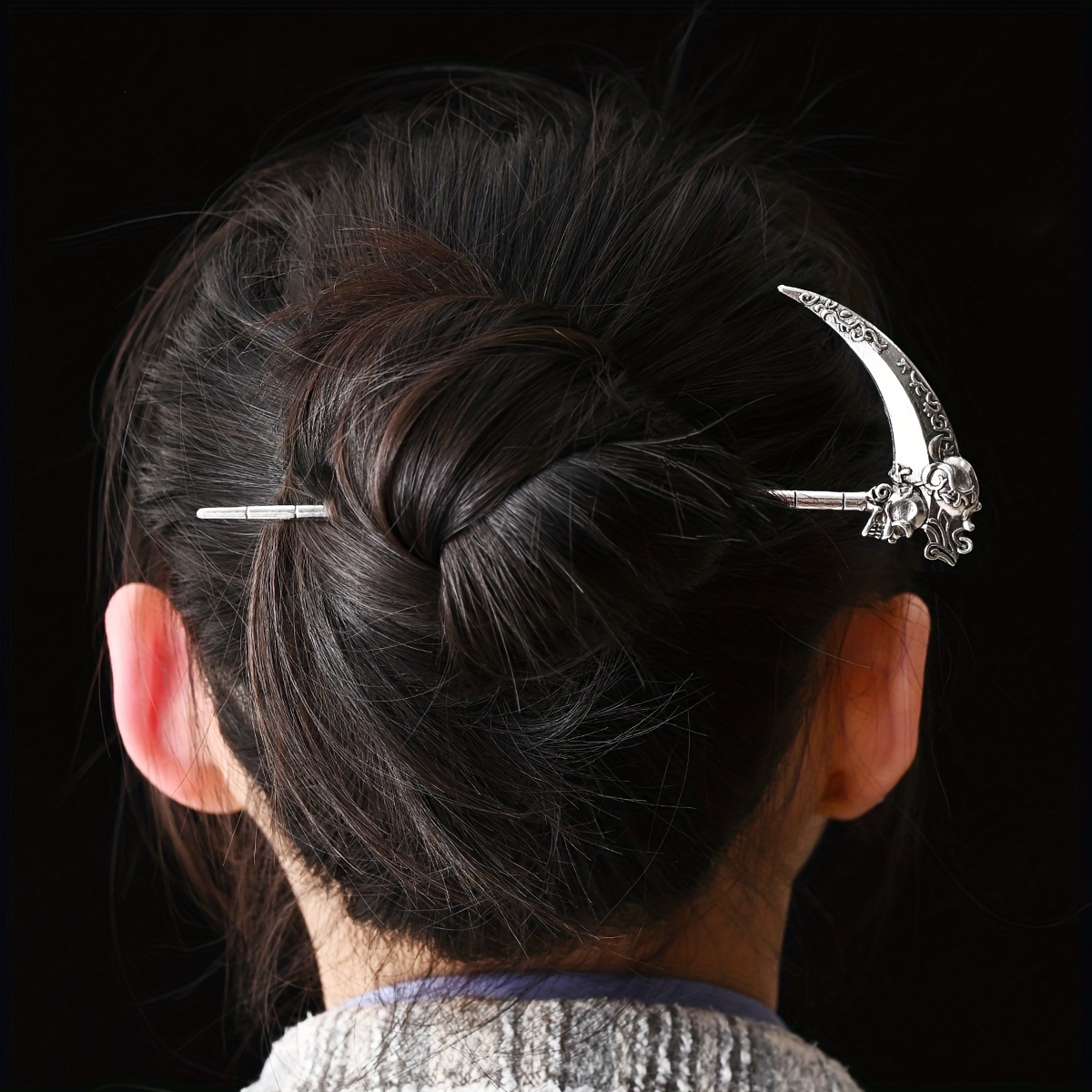 Trendy Gothic Punk Knife Hair Clips Hairpins Hair - Temu